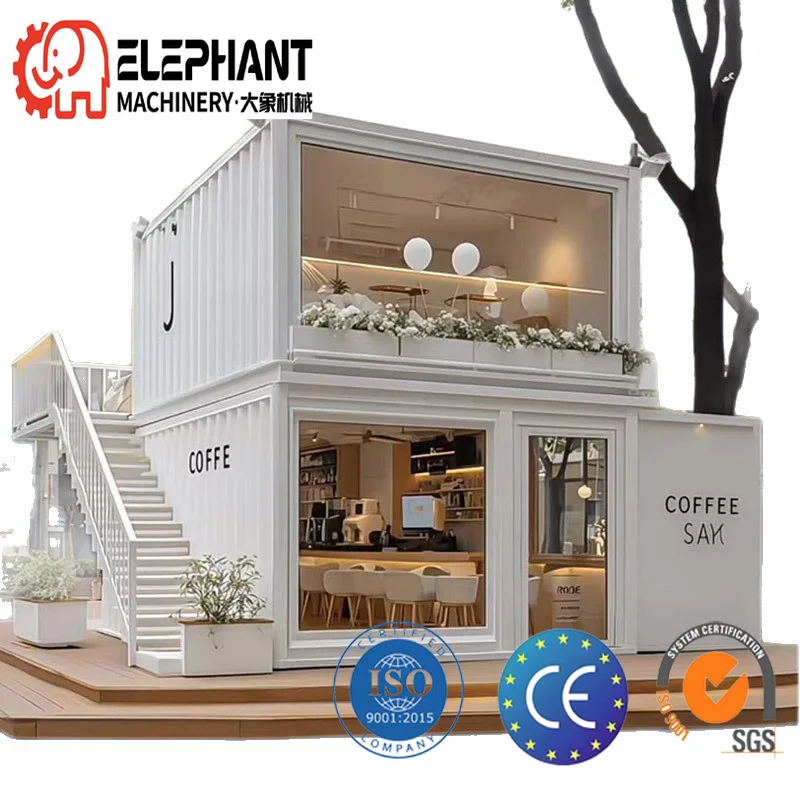 DX House Living Container House Square Shape Structure Breathable Design Flat Pack Container Building Hotel Warehouse