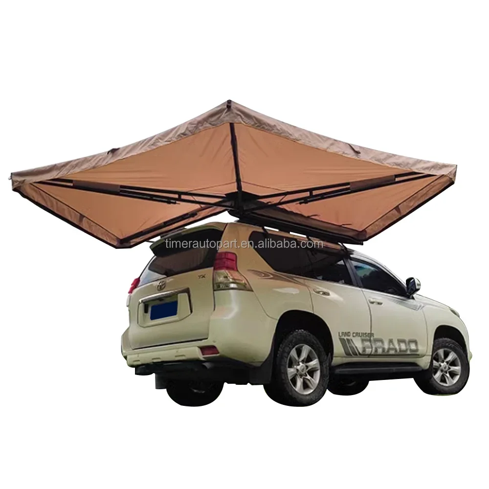 High Quality Car Truck Side Roof Tent Retractable Sun Shade 270 Degrees 2 Meters Fan Shaped Awning for Outdoor Camping Picnic