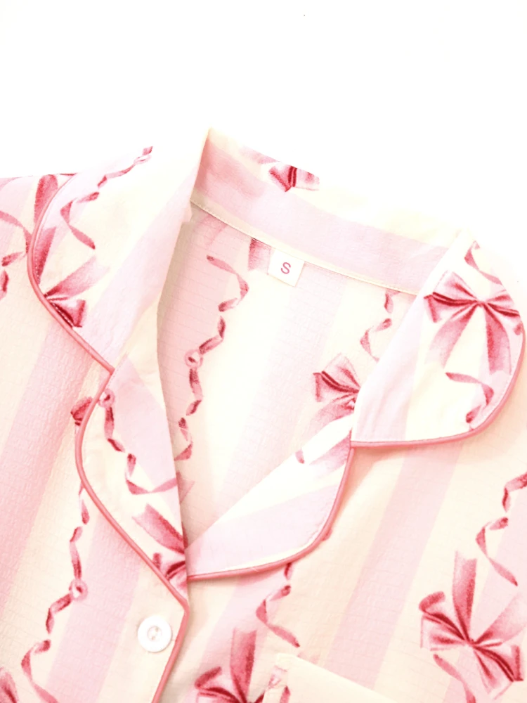 

Sweet Sle Women's Summer Spwear Loose ort Sve Thin Cardigan Home Clothes Knot Printed ort Pants Casual ...