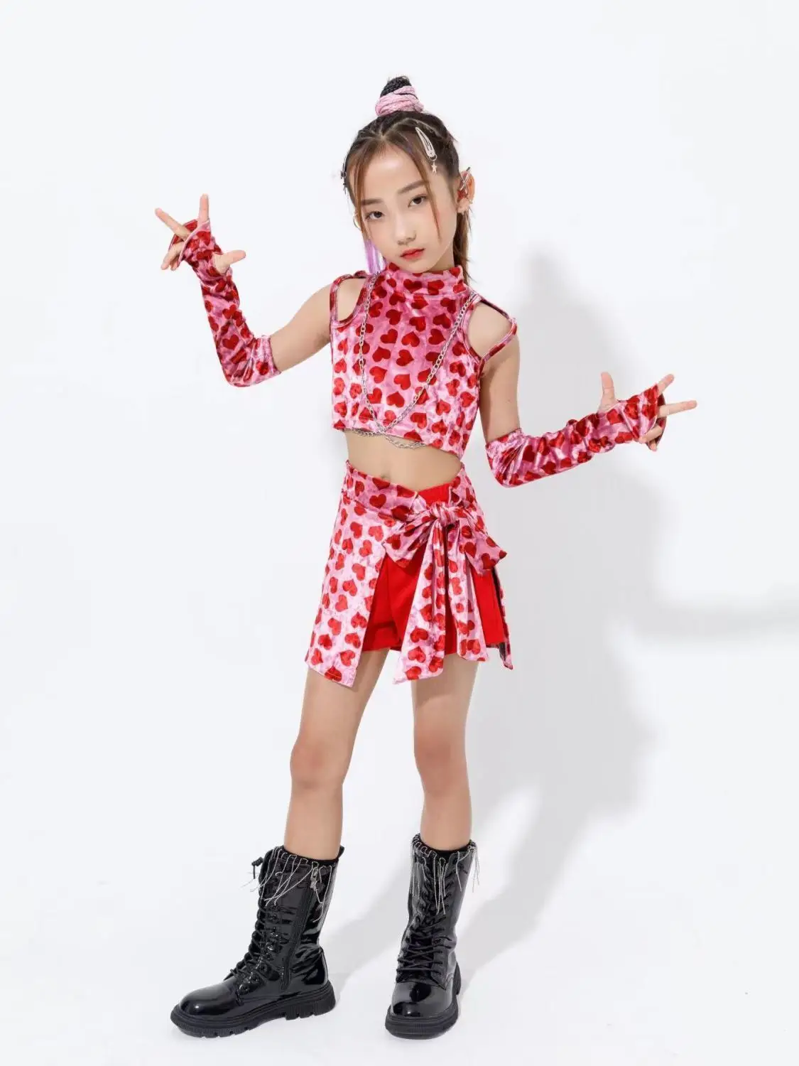 Children's jazz dance performance costumes children's street dance hip-hop performance sets girls' dance costumes