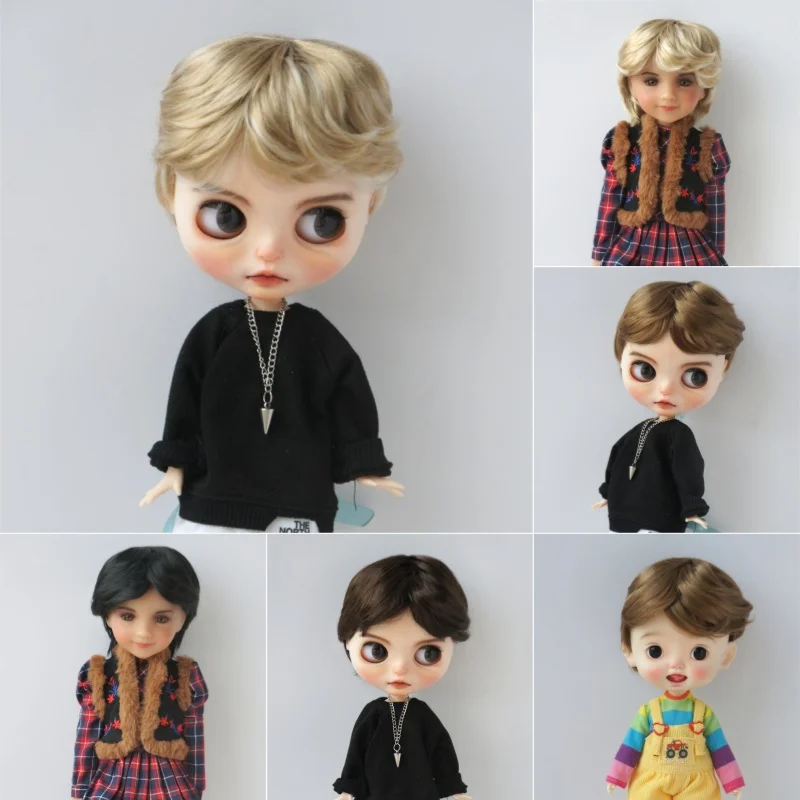 

Jusuns BJD Hair JD192 5-6" 6-7" 7-8" 8-9" 9-10" Girlish &Boyish Cut Synthetic Mohair OB11 YOSD MSD SD DOD Doll Accessories