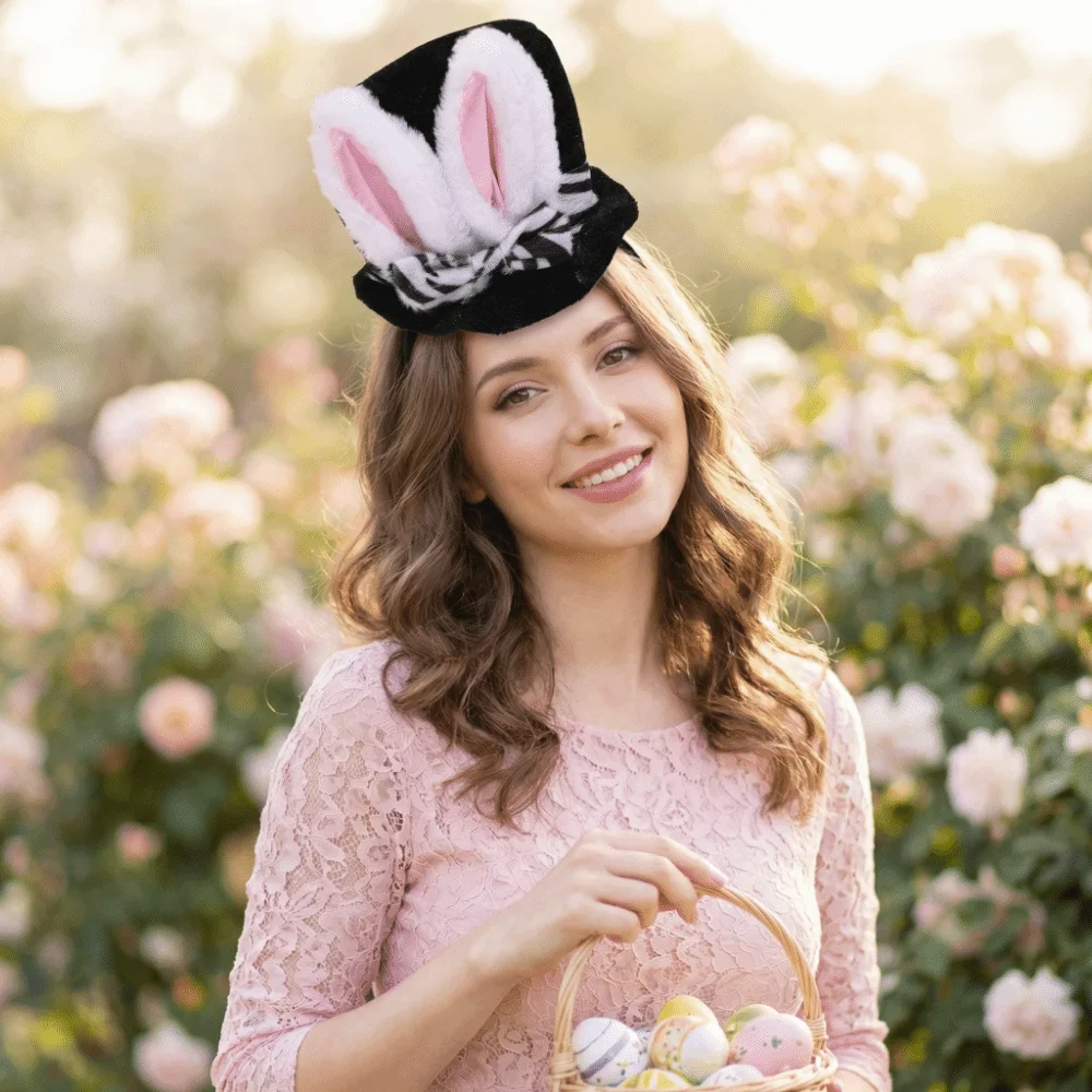 

Милый ободок для волос с ушками кролика, мягкий плюшевый обруч, аксессуар для волос, головной убор в виде животного, для косплея, карнавала, маскарада