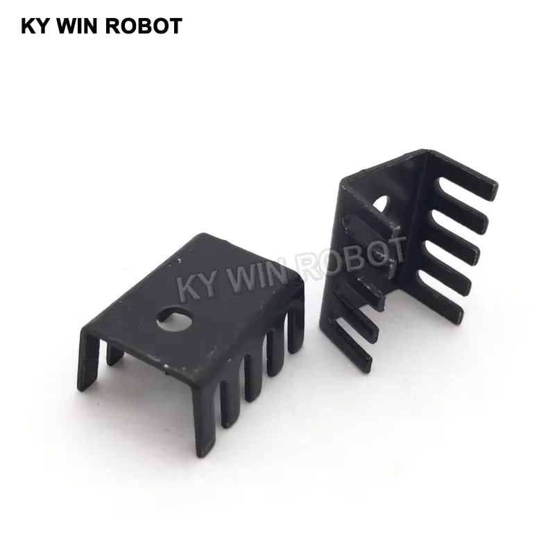 10PCS schwarz 15*10*20MM Triode Kühlkörper 10*15*20MM TO-220 TO220 Transistor Aluminium Kühler Kühlkörper Kühler Kühlung 20*15*10MM