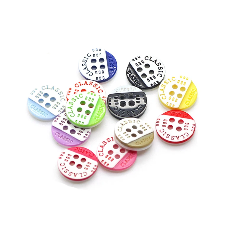 12.5mm Resin Buttons Scrapbook 4-Holes sewing supplies and accessories craft supplies diy buttons for clothing costura botones