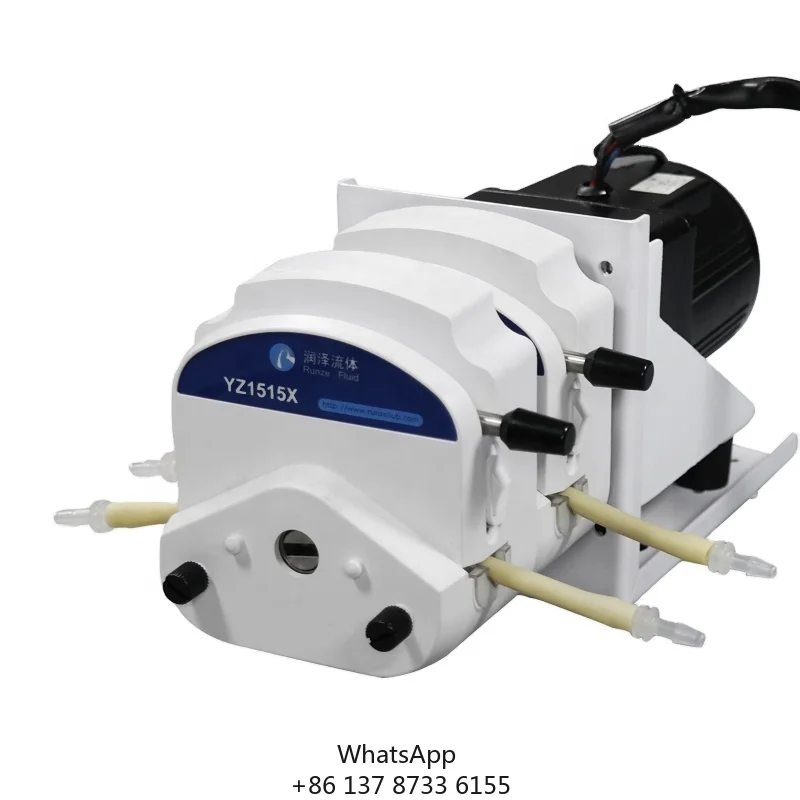 Silicone Rubber Tubing Hand Operated Yz1515 Peristaltic Pump Dishwashing Head Injection Medical Tube Filling