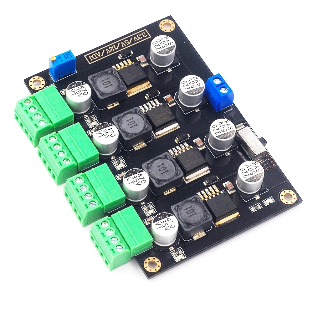 LM2596 Multi Channel Switching Power Supply 3.3V/5V/12V/ADJ Adjustable Voltage Output Power Supply Module DC-DC Step-Down Board