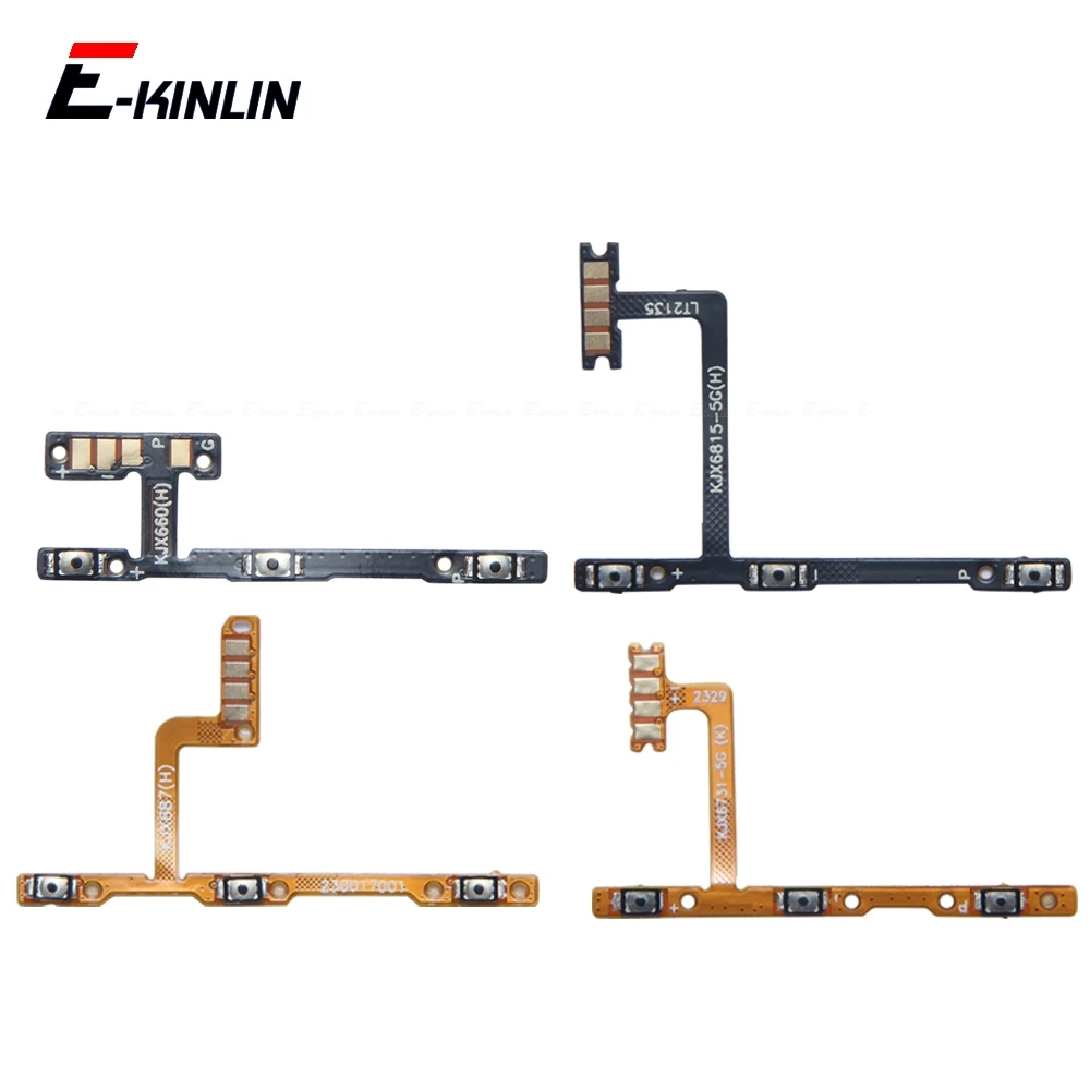 Switch Power ON OFF Key Mute Silent Volume Button Flex Cable For infinix Zero 20 30 4G 40 5G 2023 8 8i X Neo Ultra GT 10 Pro S5