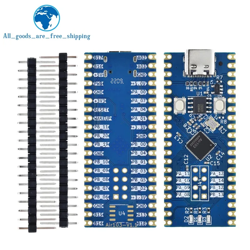 Air103 Development Board TYPE-C 32-Bit 240Mhz Core Board LuatOS XT804 LUA System Supports Multi Screen LCD/SPI/EINK For Arduino