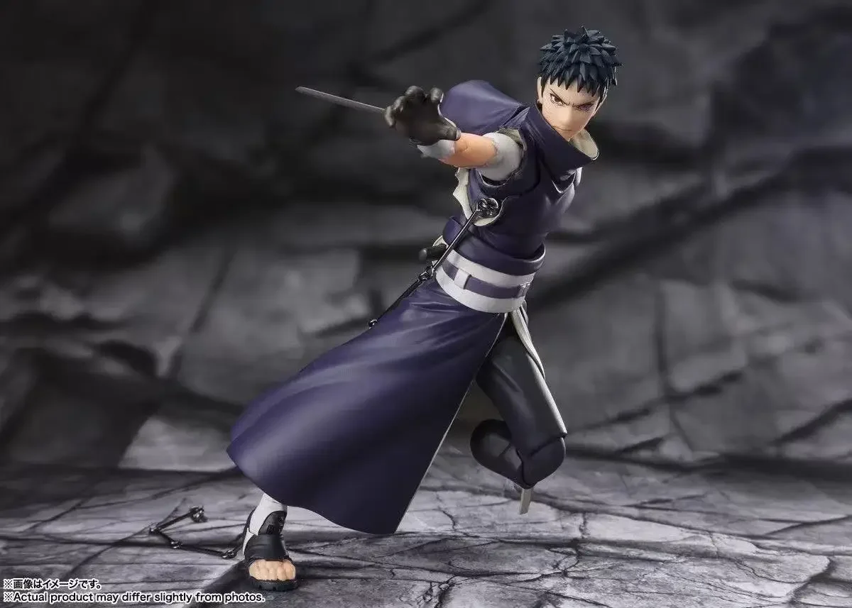 

In Stock Bandai Shf Naruto Uchiha Obito Joint Moveable Doll Model Toys