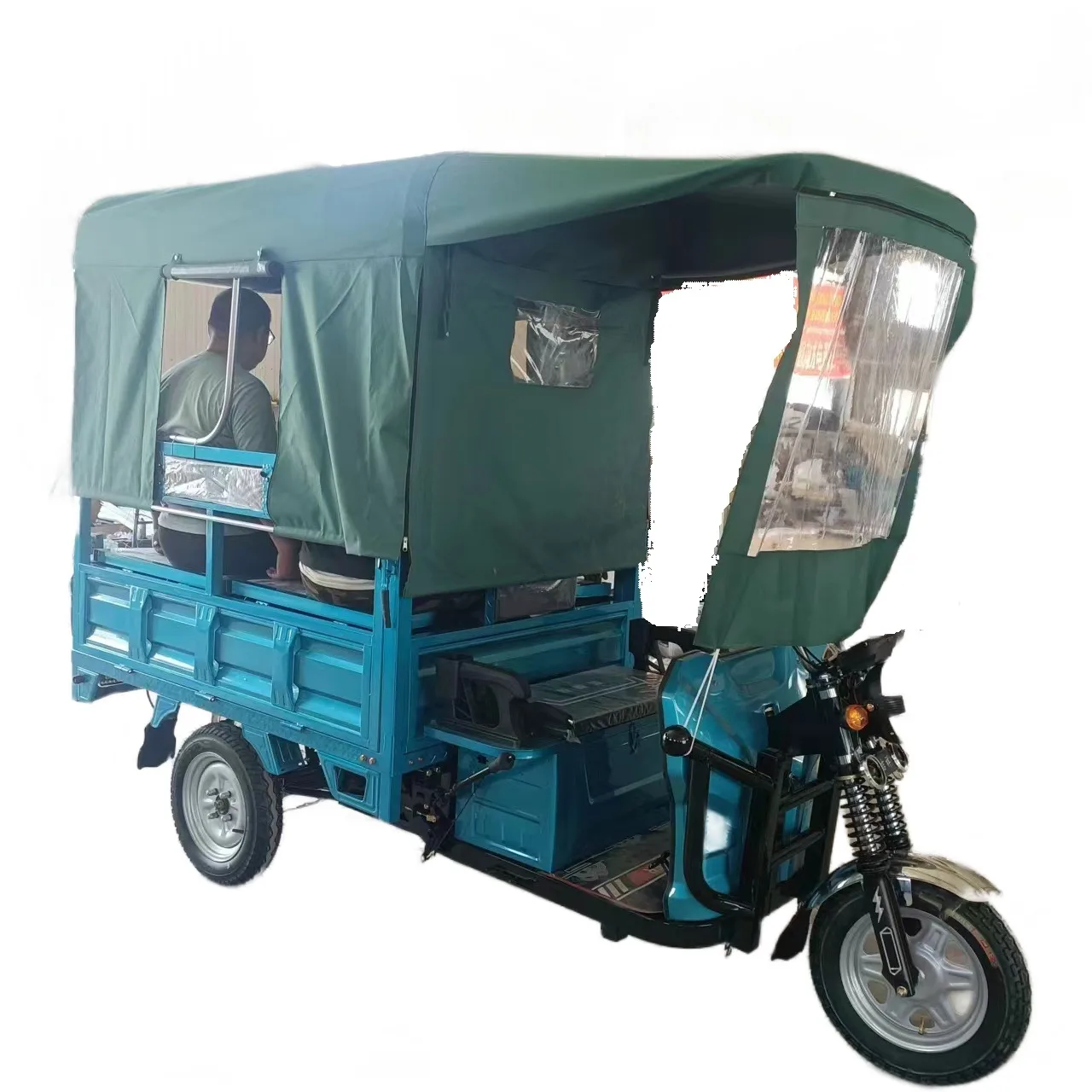 Electric Tricycle Carport Transparent Canopy Shield Windproof Cover Thickened Cloth Fully Enclosed Tricycle Canopy