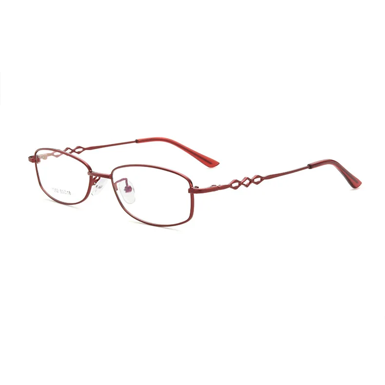 50-18 نظارات قراءة نسائية جديدة خفيفة للغاية بإطار كامل مستطيلة مضادة للزرقاء عدسات طبية مخصصة لقصر النظر الاستجماتيزم #6