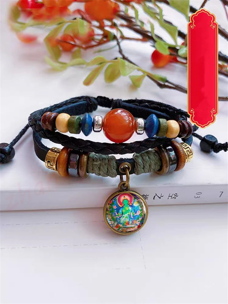 Lengyan Mantra Bracelet, Rain Treasure Mantra, Manjushri Bodhisattva, Exquisite Men's and Women's Auspicious Bracelet