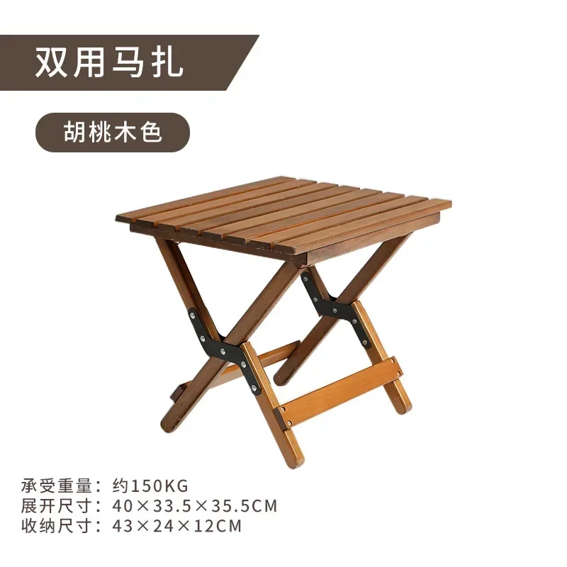 Small Tables Mini Wood Square Side Folding Plant Rack Flowerpot  Stand Child