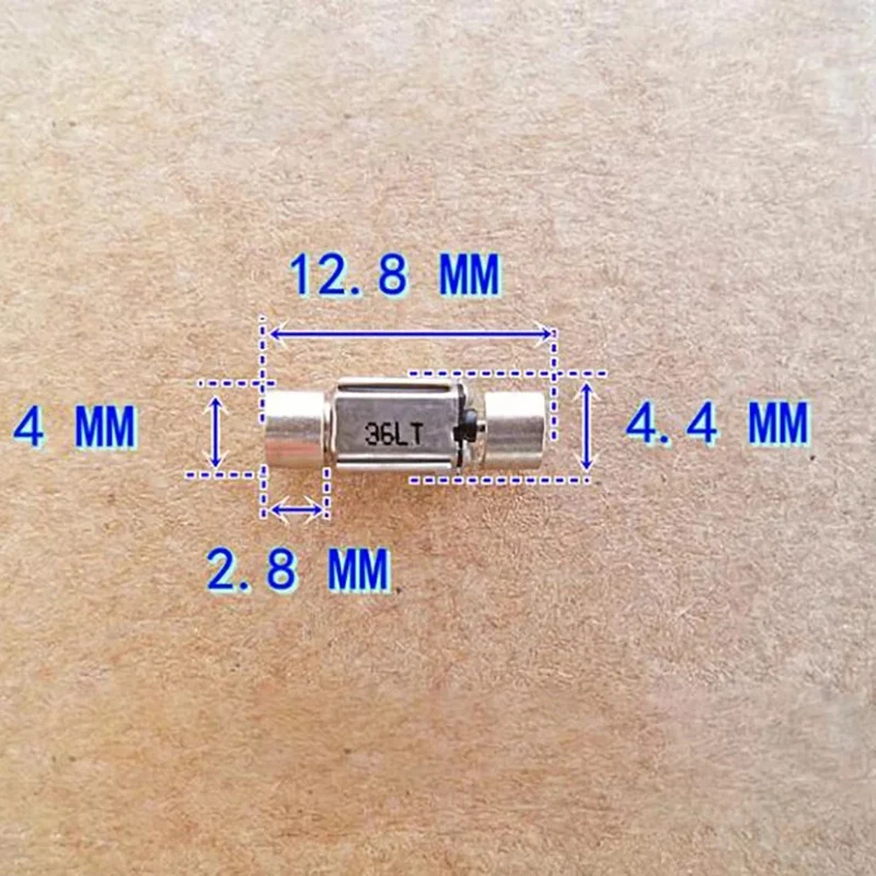 Mini Double Vibrating Head Precision Vibration Motor with Varistor 3*4* MM Micro Rotor Motor DC 1.5-3V Rotor Diameter 2.2mm