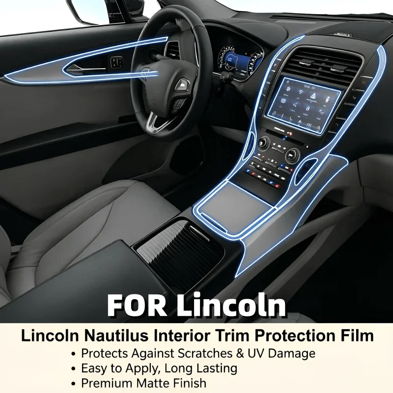 For 2022 Lincoln MKX interior accessories center console screen transparent car modification invisible protective film
