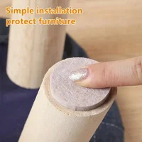 3-72Pcs Felt Chair Leg Pads 3mm Thick Floor Scratch Protector Mat Mute Non-slip Self Adhesive DIY Furniture Accessories 4