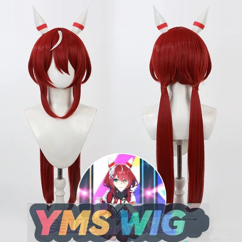

【YMS WIG】Pretty Derby Horse Racing Girl Triumph Балетный победный костюм Косплей Парик Хвост Интегрированная коса