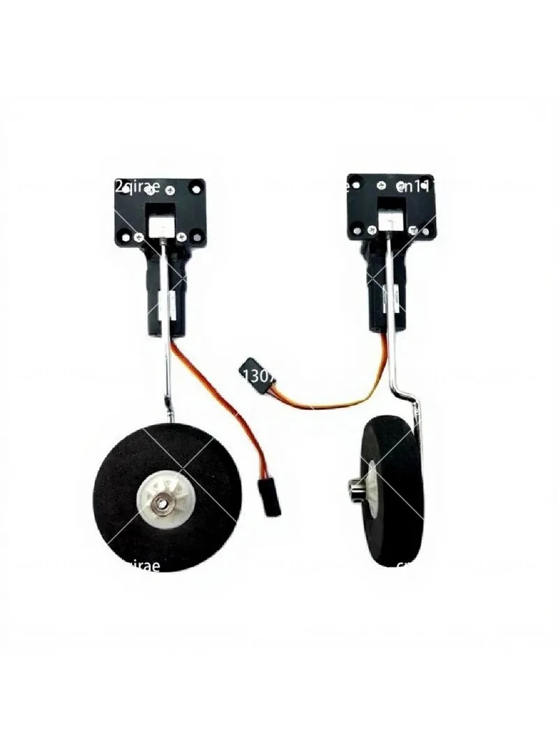2pcs 90° 25g worm type servo retractable landing gear jr plug 3mm shaft foldable undercarriage for rc model airplane