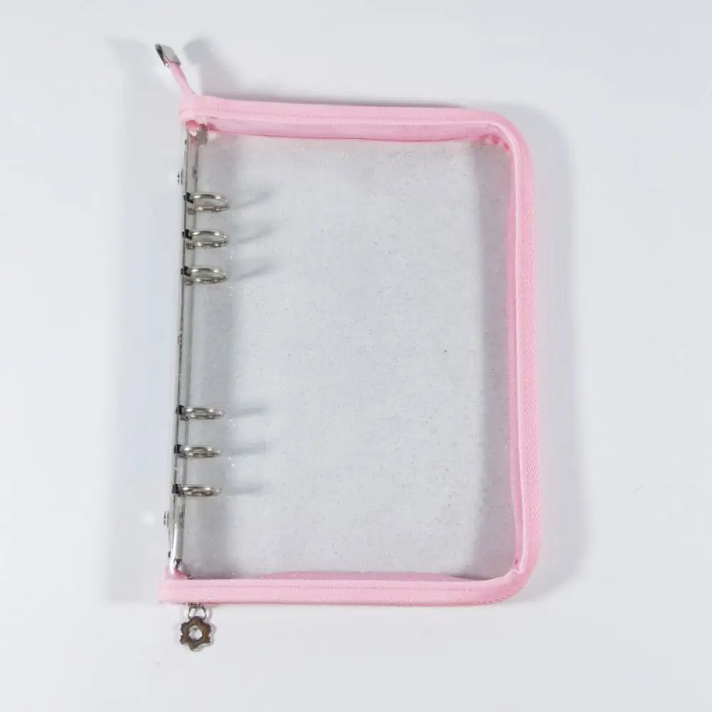 PVC Reusable Loose-leaf Binder Cover Multi Pockets Glitter A5 Sticker Collect Book Waterproof INS Transparent Photo Album School