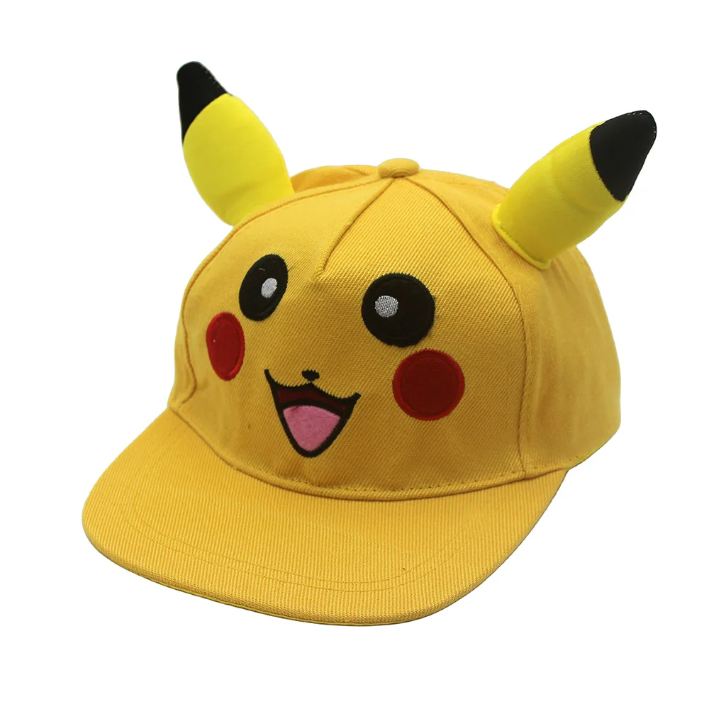 Miniso Pikachu Cappello Anime Pokemon Orecchie Berretto da baseball genitore-figlio Berretto da baseball Pokémon carino