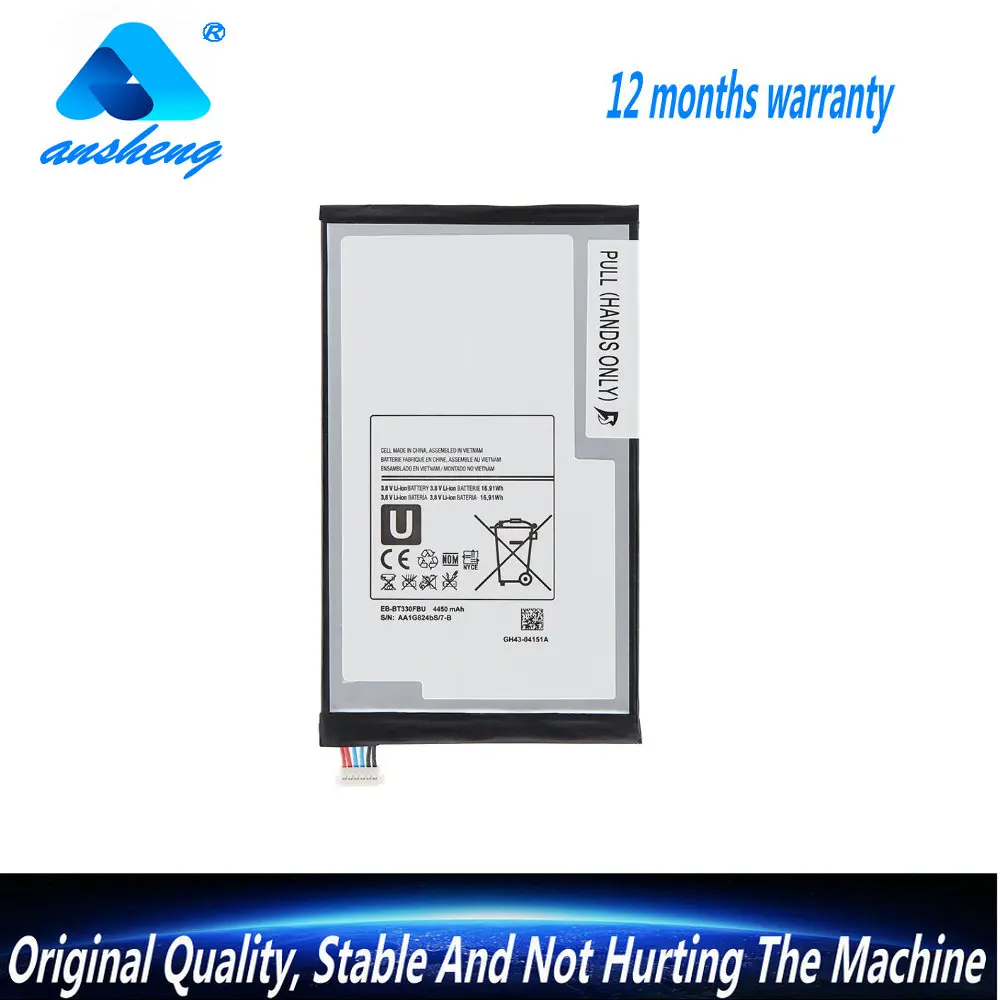Batería de EB-BT330FBU EB-BT330FBE de 3,8 V 4450mAh para Samsung Galaxy Tab 4 8,0 T330 T331 T335 SM-T330 SM-T331 T337