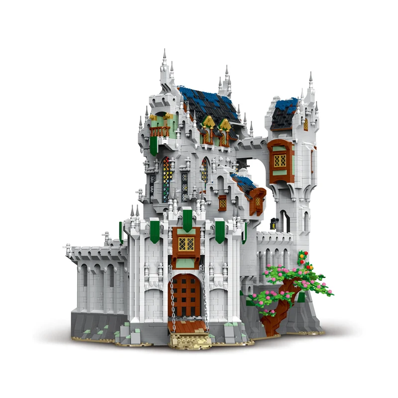 8603 PCS Medieval Castle Buildings Sets,MORK 033010 City Street Model Modular Buildings Blocks Gift for Adults