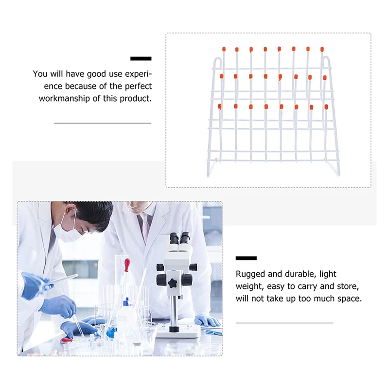 Lab Drying Rack 24 Pegs Lab Glassware Rack Wire Glassware Drying Rack Wall Mount/Freestanding Lab Glass Drying Rack