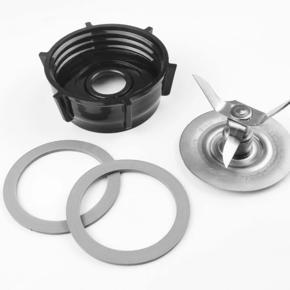 

Blender Blade for Oster Osterizer with Rubber Seal Gasket & 4902 Blender Jar Bottom & Fusion Blade 4980 Replacement Parts By