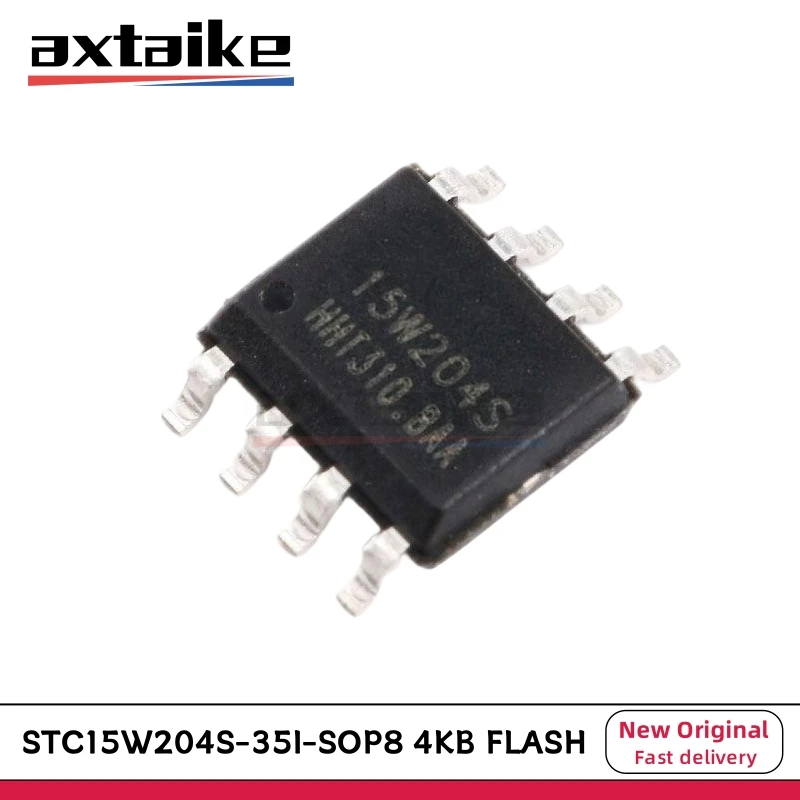 

5PCS STC15W204S-35I-SOP8 15W204S 4KB FLASH SMD Microcontroller Chip IC STC15W204S STC15W204 SMT