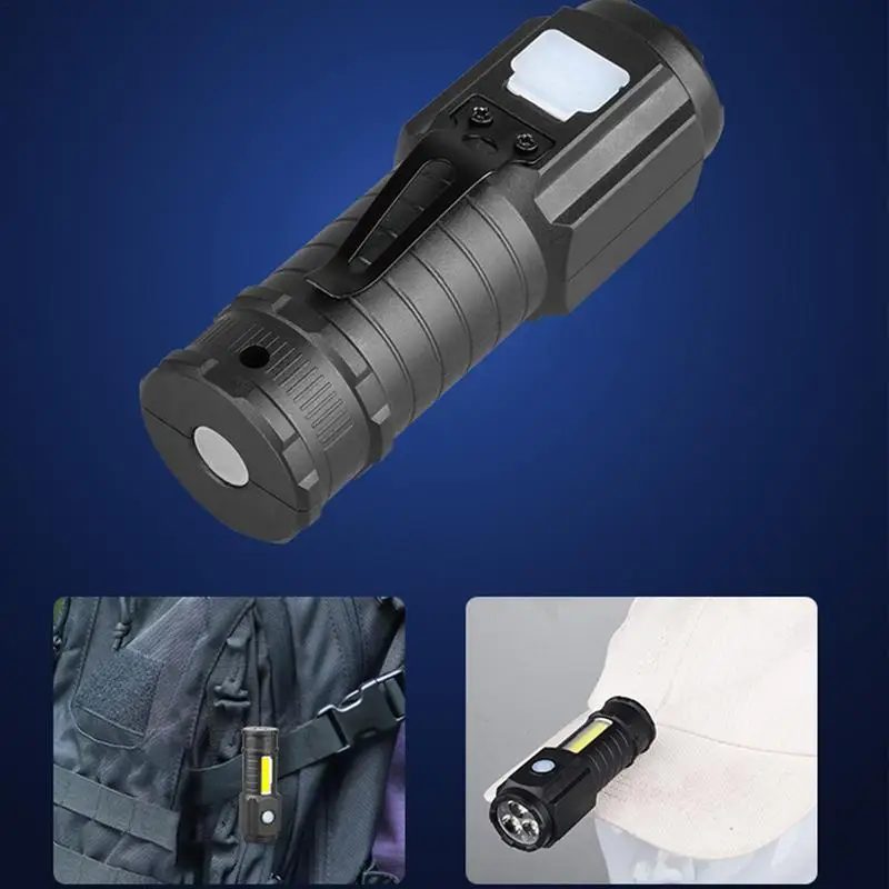 

Flash Light High Lumens Small Flashlights LED Flashlight Mini Flashlights Rechargeable Pocket Flashlights Adjustable Brightness