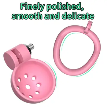 ABS klec cudnosti s 5 kroužky na penis, sexuální hračka pro dospělé, penis, otroctví, uretrální zámek s plug, mužský paroháč, erotická hračka pro páry, BDSM hračka 8 nejlepší prodej sissy v kleci - №1