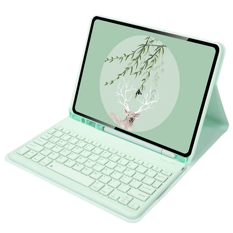 Case with Keyboard for Samsung Galaxy Tab S10 Lite 10.9 Inch SM-X400 SM-X406B Case with Pencil Slot Stand Rechargeable Keyboard