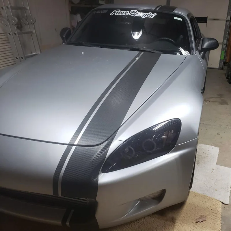 Matte Silver Wrap Vinyl Roll with Air Release Self Adhesive Car Wrapping Decal