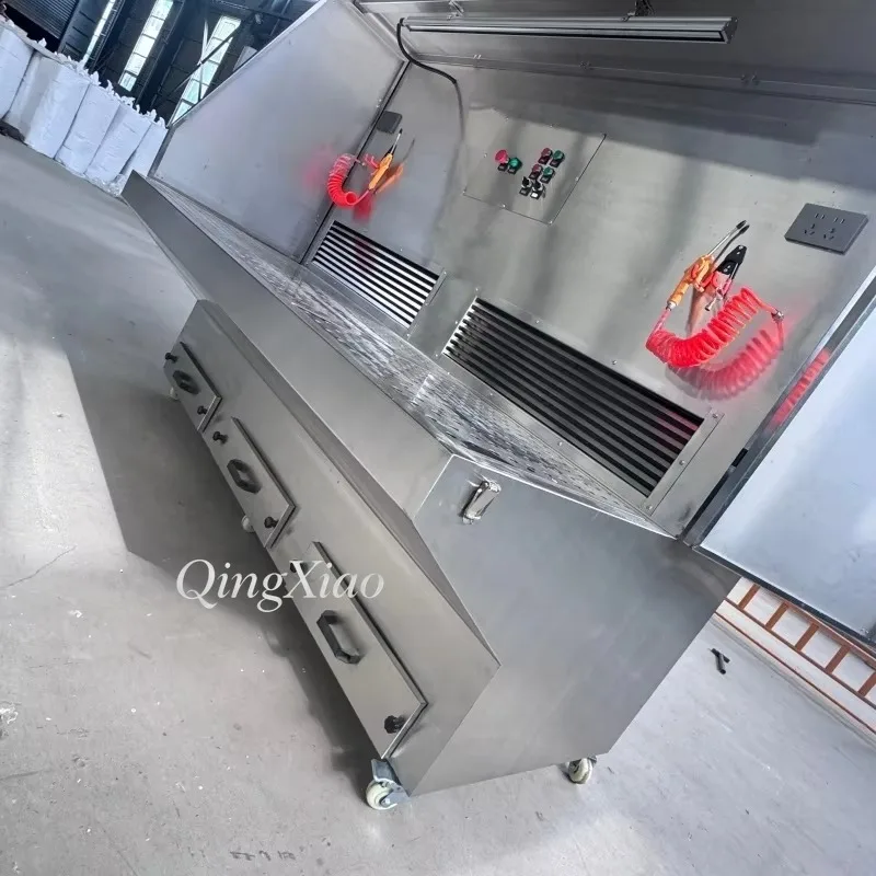 Mobile Grinding Polishing Workbench Multifunctional Processing Table For Metal Wood Industrial Factory Machining Operation