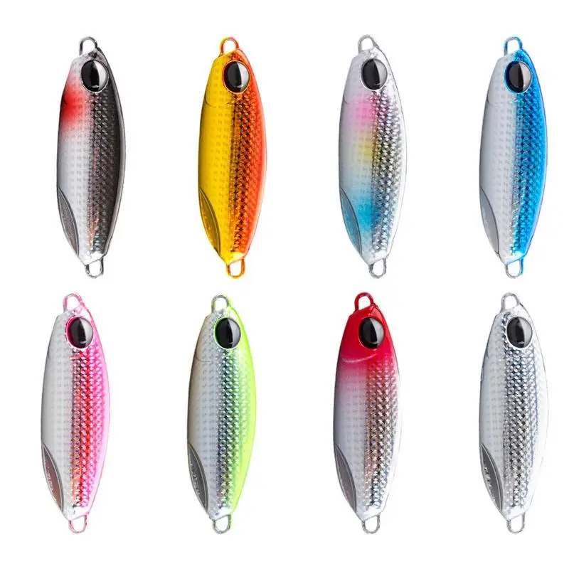 Spoon Fishing Lures Metal Sequin Trout Spoons Fishing Lures Metal Sequin Spinners Jigging Bait For Catching Bass Trevally Trout