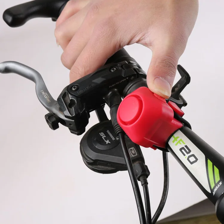 Bike Electronic Loud Horn 130 db Warning Safety Electric Bell Police Siren Bicycle Handlebar Alarm Ring Bell Cycling Accessories