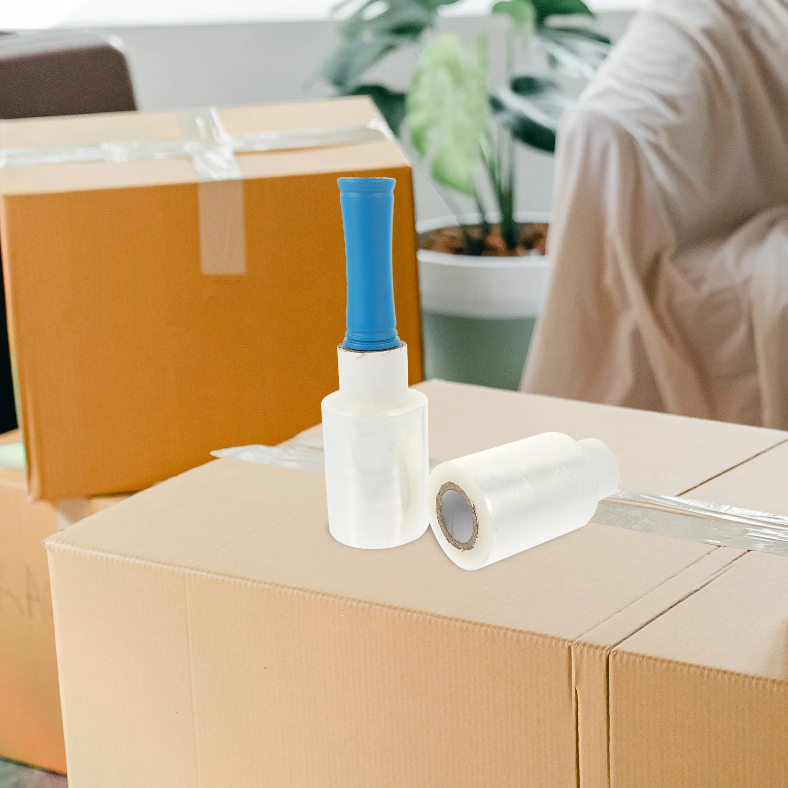 Handle Stretch Film Shrink with Wrap Wrapping or Practical Industrial Clear Packing Lldpe New Material Handheld Heavy Duty