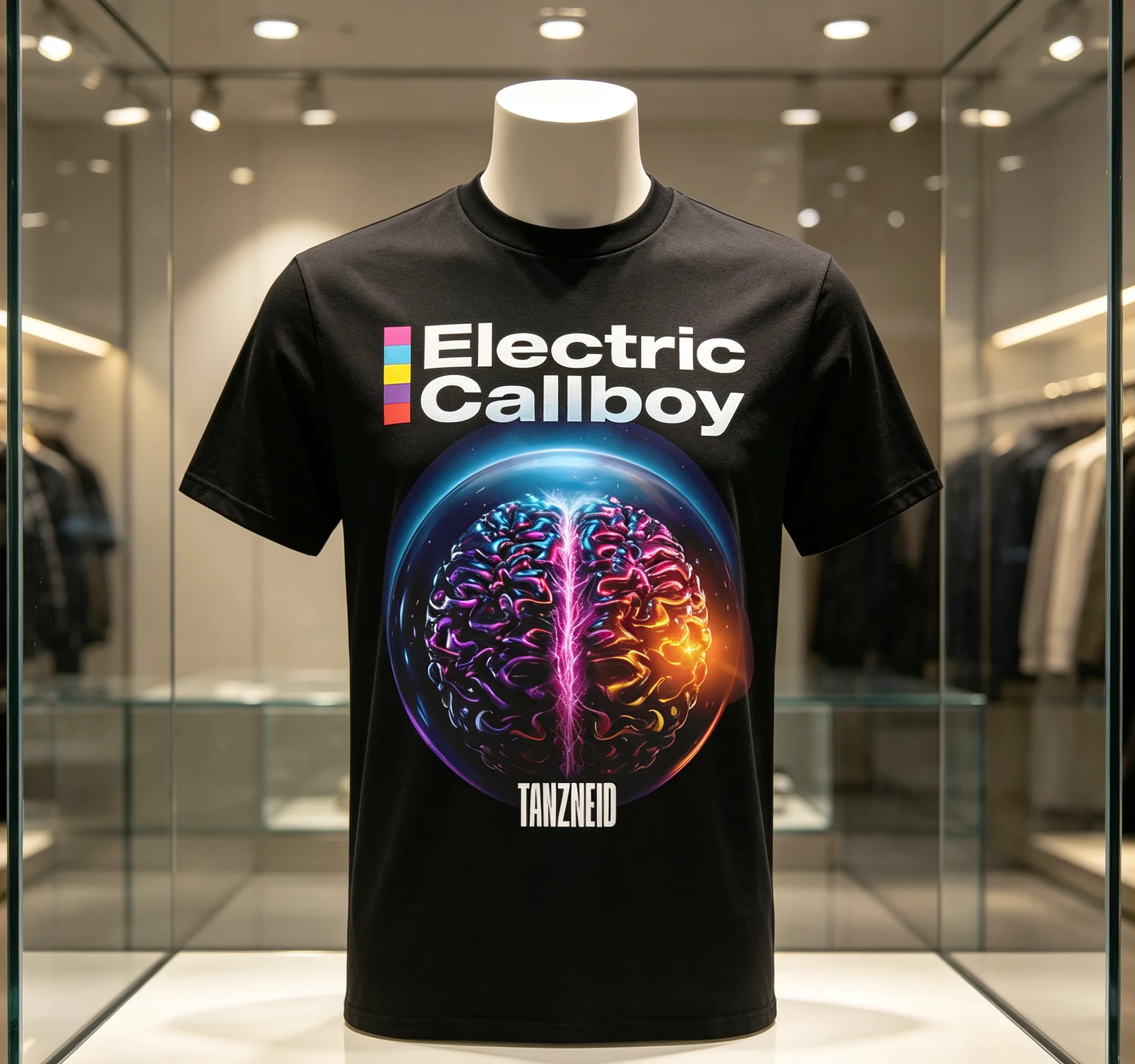Tanzneid Album Cover Shirt ELECTRIC CALLBOY Band Design T-shirt Unisex Streetwear Cotton Loose Women Men Tshirts Graphic Merch