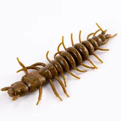 8/20pcs Worm Grub,Fishing Soft Lure,Silicone Swimbaits,Hellgrammite,for Drop Shot Rig Texas Rig Bass Crappie Panfish Bluegill