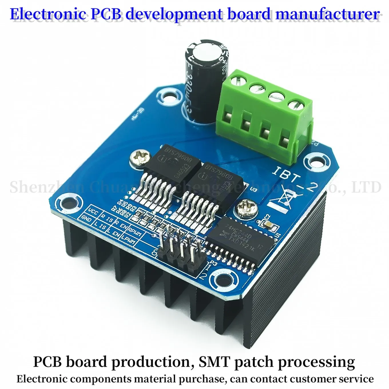 ! High-power smart car motor drive module BTS7960 43A semiconductor refrigeration drive for