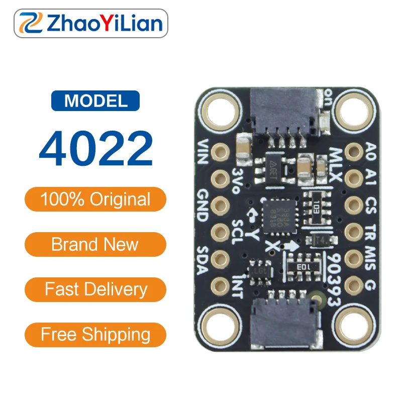 For Adafruit 4022 MLX90393 Triple Axis Magnetometer Sensor Breakout Board