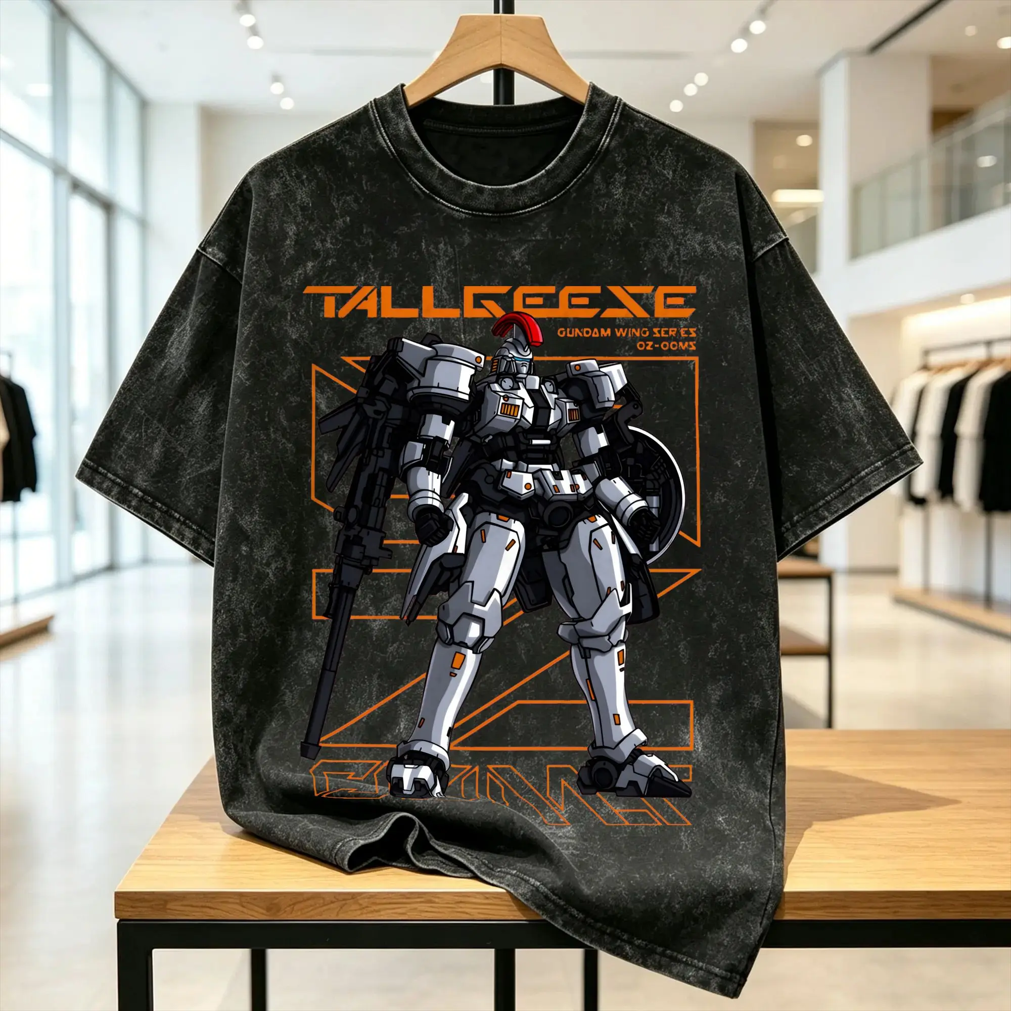Gundam T Shirt for Men 100% Cotton Cool T-Shirt O Neck Tallgeese Tee Shirt Short Sleeve Clothes Gift Idea