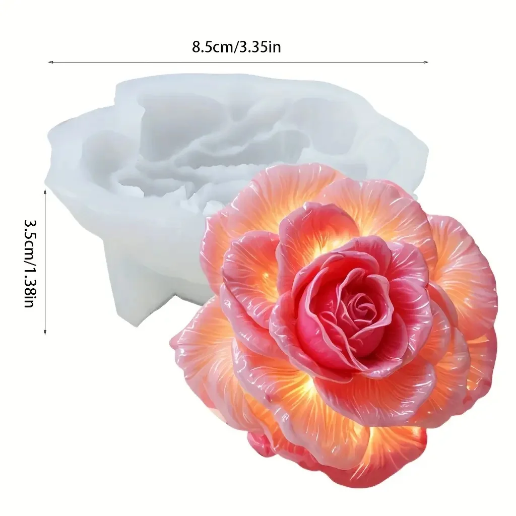Bloem Bloom Rose Vorm Siliconen DIY 3D Cakevorm Fondant Zeep Cupcake Snoep Chocolade Jelly Decoratie Bakgereedschap Mallen