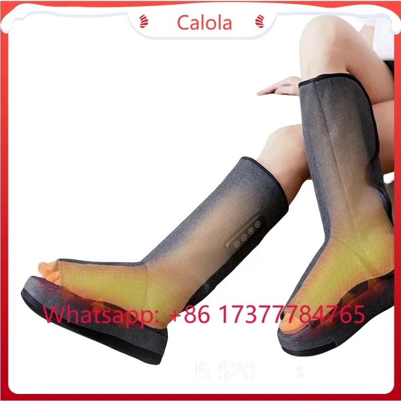 5 Chamber Pneumatic Compression Boots Calf Foot Massager Lymphatic Drainage Sports Recovery Air Compression Machine
