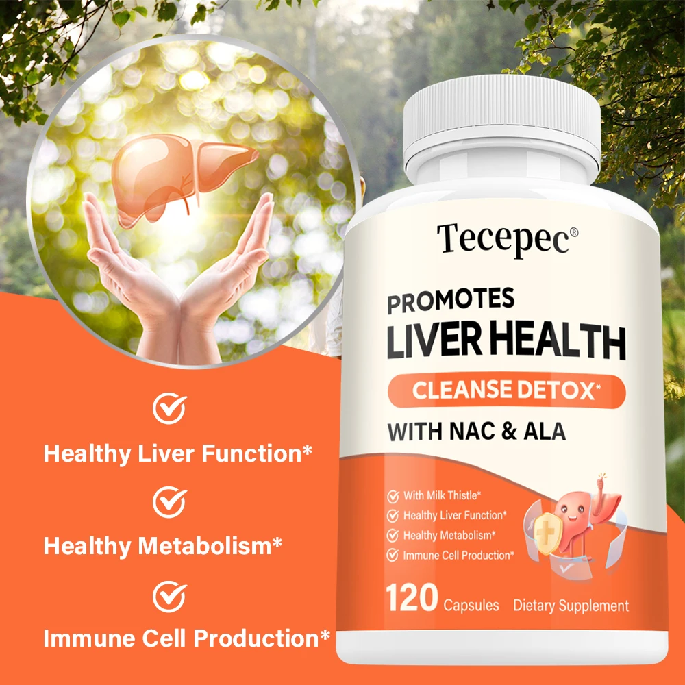 Liver Capsules - Supports Metabolism, Immune System and Improves Digestive Health - Liver Cleansing & Detoxification Supplement