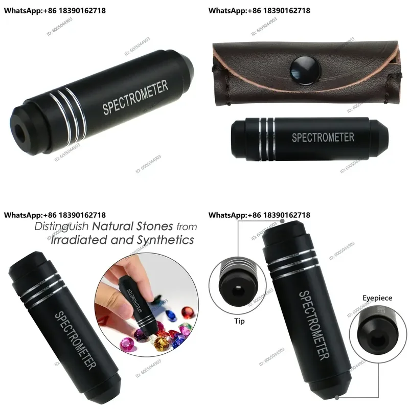 Handheld Gem Grating Spectrometer Small Spectroscopic Identification Tool for Jadeite Jade Jewelry