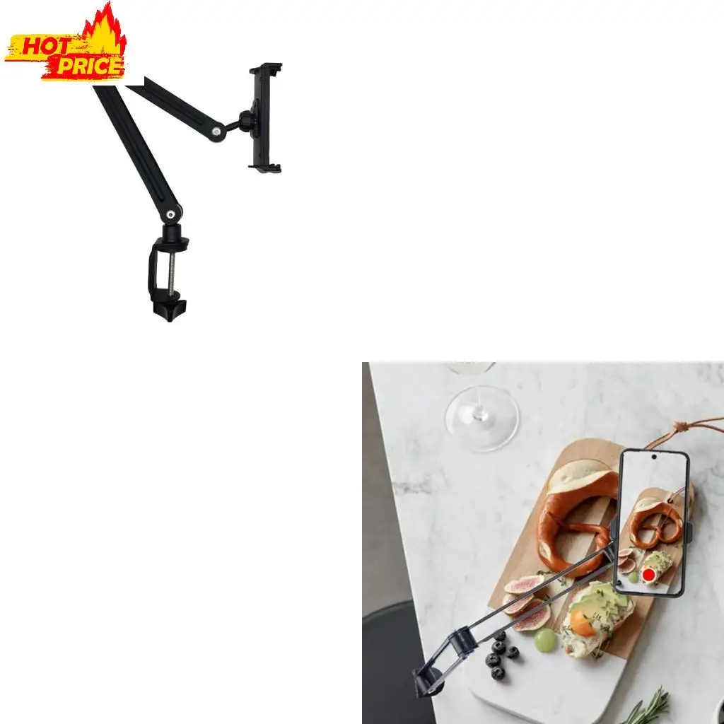 

Foldable CellPhone Tablets Holder for Bed Sofa Desktop 360 Degree Swivels Arm