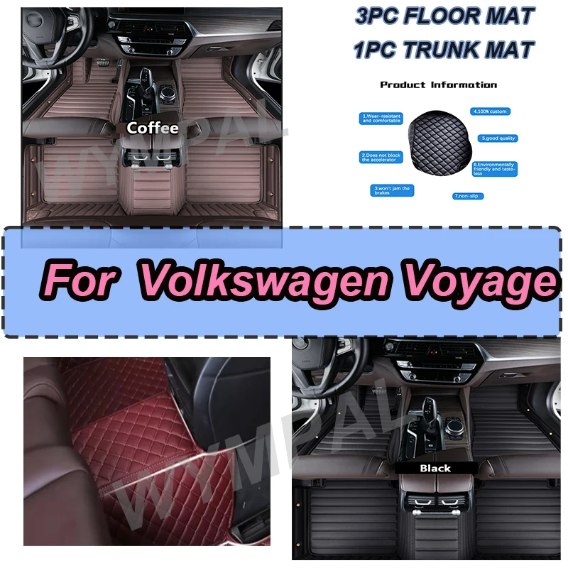 

Роскошные автомобильные коврики для vw Volkswagen Voyage 2013 2014 2015, авто, роскошные кожаные коврики