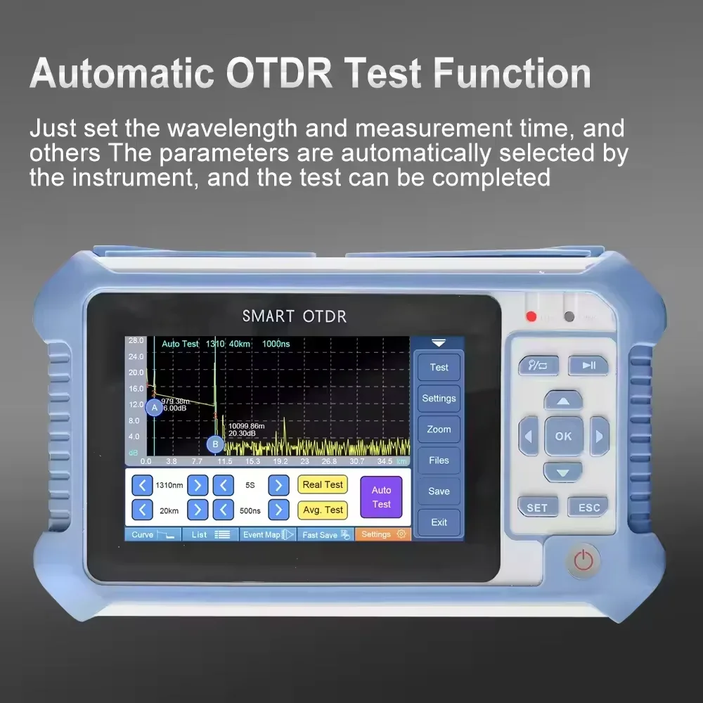 NK4000D 12 In 1 Multifunktions Optical Time Domain Reflektometer Fiber Optic FTTH Optical Fiber Tester handheld
