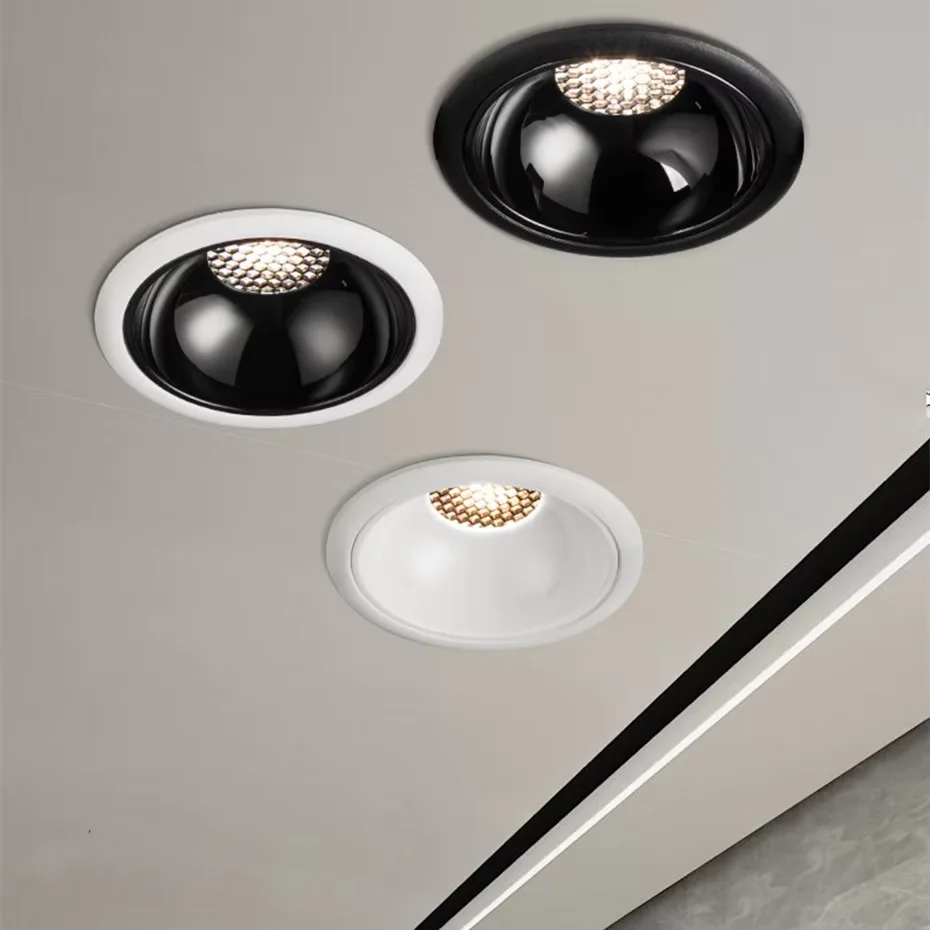 Ultra Thin COB Lighting Fixture Honeycomb Anti-Glare Focus for Household & Office Spotlights Main Free